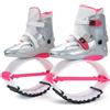 Generic Scarpe da Rimbalzo Scarpe da Salto Fitness Moon Boots, Stivali da Corsa antigravità Rosa e Argento da Donna carico 55-90 kg