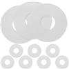 Amosfun 10 Pezzi Guarnizione Valvola per Gommone Guarnizione per Valvola Aria Pvc Bianco Previene Perdite D'aria Installazione Rapida Campeggio e Casa