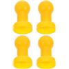 WRITWAA 4 Pezzi Tappi per Trampolino Gialli in Plastica, Ricambio per Tubi