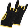 Kisangel Guanti da Bowling Professionali Elastici Antiscivolo Gialli | Traspiranti e Silicone, Taglie S/m per Circonferenza 17-23cm e Larghezza 7, 5-10, 5cm