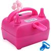 BXBHU Pompa elettrica per palloncini, 220-240 V, 500 W, doppio ugello, con strumento per annodare, pompa ad aria elettrica rapida per compleanni, matrimoni, feste, decorazione per feste, oro rosa