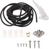 GATHINESS Kit Sensore di velocità Marino per Barche e Piccole, di Prelievo Acqua Leggero in ABS, Monitoraggio Preciso della velocità per Nautiche All'aperto