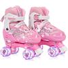 OHMG Pattini a rotelle regolabili per bambini, con 8 ruote di luce, 4 misure regolabili, miglior regalo per principianti, sport, ragazze e ragazzi, regalo di compleanno Natale, 3 - 8 anni