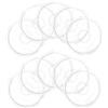 Kichvoe 10 Pezzi Copriraggi per Bici, Copertura Volano Bici in Plastica Bianca, Protezione Ruota Posteriore e Pignone per Bicicletta, per Attività All'aperto e Viaggio