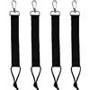 Generico Snowboard Binding Straps, Snowboard Supplies, 4X Black Wear-Resistant Ski