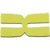 Luxshiny Piastra di Peso per Racchetta da Tennis, Weighted Pad in Silicone Giallo, Forma H, 3g, per Giocatori sul Campo