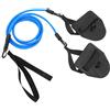 GLEAVI Cintura di Resistenza da Nuoto, Swim Tether per Allenamento Nuoto Statico, TPR e Poliestere, Lega di Alluminio, 40 Lb, Blu, per Piscina Domestica, Adulti Amatori