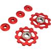 Vorcool - 2 pulegge per bicicletta, in alluminio, adatte per Shimano 11T, rosso