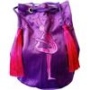 TISHITA Borsa Palla Sacca Zaino Custodia Velluto con Coulisse Resistente Spallacci Lunghi, Fuchsia 1, L
