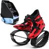 Generic Scarpe da Rimbalzo Scarpe di Allenamento di Salto Confortevoli per Le Donne, 36-44EU Fun Sport E Stivali di Salto di Fitness Scarpe Moon con Borsa