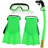 LALADEFIEE Kit da Nuoto per, Pinne e Boccaglio, 1 Set, PVC PC PP EVA, per Snorkeling e Avventure Subacquee