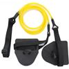 Baoblaze Ausilio per Allenamento Nuoto Palette Mano Cinghia Resistenza Attrezzo Braccia Paddle Secco Portatile Stabilità Presa, Giallo, Allenatore Di Nuoto Triangolare Antiruggine, 20 Libbre