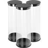 Housoutil 3 Pezzi Tubo Portapalline Golf Trasparente in Pvc, Scatola Espositiva