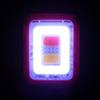 DEARMAMY Torcia Clip per Corsa Notturna, Luce da Corsa LED Ricaricabile 600mah in ABS, Rosa, Portatile e Leggera, per Campeggio e Riparazioni