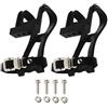 HEANUJJ Cappuccio per Pedale Bici Cinghie, Set 1 Pezzo, Nero