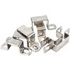 Haogui Fibbia for Clip da Sella a Tubo Quadrato Rettangolare Spesso a Forma di M a U in Acciaio Inossidabile 304 con Anello for Gola Ohm Card(90 x 90 (1Pcs))