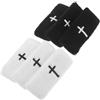 Hohopeti Fasce Incrociate per bicipiti antisudore 6 Pezzi, Fasce da Polsi in Spandex per Uomini e Donne, per Resistance Band Curls e Allenamento Sportivo