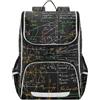 Linnyio Formule Matematiche Creative Zaino Scolastico Borsa Ad Alta Capacità per Ragazze e Ragazzi