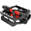Picysa WAKE Pedale con Cuscinetto per Bici Lega di Alluminio Leggera e Resistente per Biciclette da Montagna 2 Unità 11,6 X 9,3 X 1,7 Cm (Nera)