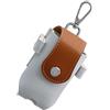 TEHAUX Golf Ball Holder Borsa Porta Palline da Golf da Cintura in Pu Marrone Elastica e Portatile