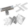 Haogui 5/10 Pezzi Piastra di Collegamento in Acciaio 20/30/40/4080/4590L Parti fisse a Forma T Accessori for Profili in Alluminio industriali(5PCS 45L)