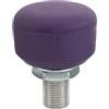 TEHAUX Freno Anteriore per Pattini Rotelle Filetto 15,5mm, Stelo 27mm Stopper Regolabile in Gomma e Metallo per Inline Skates e Pattini a Doppia, Pista e Allenamento