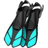 Generic Pinne da nuoto regolabili per adulti, pinne da allenamento con tacco aperto, design corto da viaggio, multiple per comfort e prestazioni