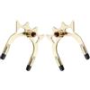 HANABASS 2 Pezzi Testa di Ponte per Stecca da Biliardo in Metallo Oro con Design Ergonomico e Precisione per Giochi e Sale da Gioco