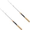Hehglng 2 pezzi LCE canna da pesca, canne da ghiaccio invernali, esche da pesca per spinning, casting, canna dura senza mulinello, utile e pratica e combo per caccia, canna da pesca LCE (75 cm)