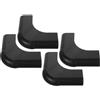 IMUSINICE Protezione Angoli e Facile Installazione per Tavolo da Biliardo in Nylon Nero 4 Pezzi Design a Squame di Pesce, Bordi Lisci per Mobili e Tavoli da Gioco