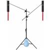 Hellery Allenatore di Badminton Set di Allenamento Attrezzatura da Pratica Automatico Base Treppiede Regolabile Materiale in Lega di Alluminio Adatto per , Modalità Doppia 2 Gioc.