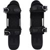 Xiuganpo Mini Pattini da Sci Scarpe da Snowboard Durevoli per Bambini Piste da Discesa Sport Invernali Portatili (dimensioni: 15,16x4,65 pollici) per Snowpark, Sentieri Forestali (BLACK)