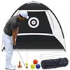 NBMfdSRY Rete da golf, Set Da Rete for Allenamento Con Colpire, Accessori for Golf(200X140cm black)