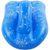 Omquot Gonfiaggio per Bambini, Auto da Sci, Simpatico Giocattolo Gonfiabile per Divertimento Invernale Ed Estivo, Materiale Morbido in PVC, Blu, 1 Pezzo