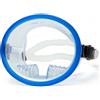 Baoblaze Maschera Subacquea Occhiali da Immersione Snorkel Visiera Antappannamento Lente Unica Sigillo in Silicone Cinturino Regolabile Panoramica Materiale , Blu Trasparente