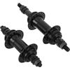 DIYEAH Wheel hub Replacement per Bici, Set da 2, mozzo Ruota Anteriore a Disco, 36 Fori, ASSE filettato in Metallo Nero, per Riparazione Ruota
