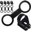 MAGICLULU 5 Set Clip Boccaglio per Maschera da Immersione, Supporto per Cinturino Snorkeling in Silicone e ABS, Nero, per Adulti e Principianti, per Sessioni di Immersione e Avventure