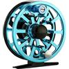 Drawup Mulinello a mosca lavorato CNC 5/6 Peso 2+1BB Cuscinetti (7/8 nero e blu)