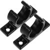 Healeved 2 Pezzi Porta Pagaia per Kayak Nero in Nylon, per Remi da 32 Mm | Installazione Semplice, Struttura Compatta e Resistente All'usura, Adatto per Uso Marino e Barche
