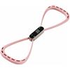TISHITA Fascia Elastica in Silicone con LED Conta Ripetizioni Banda Resistenza Impugnature Cave Antiscivolo per Presa Sicura PP Silicone di Lunga Durata, Rosa