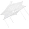 TOPPERFUN Nassa per Pesci e Gamberi, Trappola da Pesca Rotonda, Bianca, in Nailon e Acciaio Inox, Portatile, per Pesca in Fiume e Uso Outdoor, per Pesci e Avannotti
