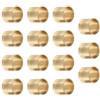 Kichvoe 15 Pezzi Ferrule in Rame per Stecca da Biliardo Professionale | Colore Oro, Accessorio Leggero da Trasporto, Decorazione per Snooker, Lunga Durata