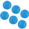 ibasenice 6 Pezzi Smorzatore per Racchetta da Tennis in Silicone Morbido Assorbimento degli Urti, Facile da Installare, per Allenamenti e Partite