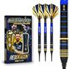 RED DRAGON Luke Humphries TX4 Avenger World Champion Edition Premium Tungsten 20G - Set di freccette morbide con alette e steli