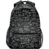 Linnyio Formule Matematiche Creative Zaino Scolastico per Ragazzi Ragazze,Borse per Libri e Studenti Alla Moda
