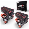 CNCLOL SPD-SL - Set di copertura per tacchetti per bici da corsa, compatibile con Shimano SM-SH10 SM-SH11 SM-SH12, copertura per scarpe da bicicletta, colore rosso