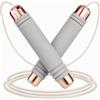 Lumive Corda per saltare per adulti, regolabile, con manici in schiuma delicata sulla pelle, lunghezza di 3 metri, corda in PVC regolabile, antiscivolo e ideale per allenamento di resistenza e salto alla