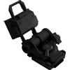 VILLCASE Supporto per Casco per Lampada Frontale L4g2 in Nylon Nero | Compatibile Ciclismo e Lavori Edili, Struttura Compatta e Pratica, Montaggio per Esterni