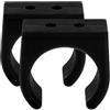 ULTECHNOVO 2 Pezzi Morsetto in Nylon Nero per Barca Installazione Facile e Resistenza all'Acqua, Clip per Canna da Pesca per Kayak e Condizioni di Acqua Interna