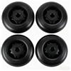 Borimend Attrezzature per il fitness Ruote 4 pezzi - Macchina da passeggio su tappeto compatibile con cyclette, dimensione della ruota 70 mm, design del foro interno di 8 mm di diametro.